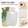 Oil Painting Desert Cacti Green hot-Water Bottle with Soft Cover, 1L hot compresses for The Body for Hand Feet Warmer view 4