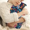 Flower Dragonfly Pattern Hot Water Bottle with Cover 2L Large Hot Water Bag for Menstrual Cramps, Neck and Shoulder Pain Relief, Hot Cold Therapy, Hand Feet Warmer view 2