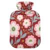 Pink Japanese Cherry Blossoms hot-Water Bottle with Soft Cover, 2L Water Bag for Pain Relief view 1