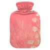 Peach Coral hot Water Bottles with Soft Cover, 1L hot compresses for The Body for Neck and Shoulder Pain Relief view 1