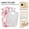 Peach Cherry hot Bottle Water Bag with Soft Cover, 1L hot Water Bag for Neck and Shoulder Pain Relief view 4