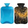 Art Golden Note Hot Water Bottle with Cover 2L Large Hot Water Bag for Menstrual Cramps, Neck and Shoulder Pain Relief, Hot Cold Therapy, Hand Feet Warmer view 1