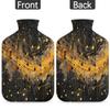 Art Golden Note Hot Water Bottle with Cover 2L Large Hot Water Bag for Menstrual Cramps, Neck and Shoulder Pain Relief, Hot Cold Therapy, Hand Feet Warmer view 4