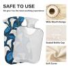 White Blue Calla Lilies hot Bottle Water Bag with Soft Cover, 1L hotwater Bag for Sore Muscle view 4