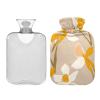 Henri Style Daffodil Bronze Travel hot Water Bottle with Soft Cover, 1L Warm Compress for Hot and Cold Therapies view 2