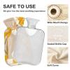 Henri Style Daffodil Bronze Travel hot Water Bottle with Soft Cover, 1L Warm Compress for Hot and Cold Therapies view 4