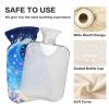 Waves Colorful Fish Cute hot Water Bottle with Soft Cover, 1L Warmer Bag for Hand Feet Warmer view 4
