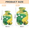 Cartoon White Sheep Green Yellow Farm hot Water Bottles with Soft Cover, 2L hot Compress Bag for Period Cramps view 3