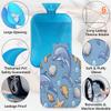 Cute Dolphin Pattern Hot Water Bottle with Cover 2L Large Hot Water Bag for Menstrual Cramps, Neck and Shoulder Pain Relief, Hot Cold Therapy, Hand Feet Warmer view 3
