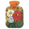 Flowers Travel hot Water Bottle with Soft Cover, 1L hot compresses for The Body for Menstrual Cramps view 1