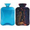 Artistic Line Cats Hot Water Bottle with Cover 2L Large Hot Water Bag for Menstrual Cramps, Neck and Shoulder Pain Relief, Hot Cold Therapy, Hand Feet Warmer view 1