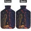 Artistic Line Cats Hot Water Bottle with Cover 2L Large Hot Water Bag for Menstrual Cramps, Neck and Shoulder Pain Relief, Hot Cold Therapy, Hand Feet Warmer view 4