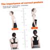 Mipcase Adjustable Portable Back Brace Posture Corrector for Adults Lightweight Breathable Hunchback Support for Home Office and Daily Wear view 2