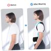 Mipcase Adjustable Portable Back Brace Posture Corrector for Adults Lightweight Breathable Hunchback Support for Home Office and Daily Wear view 4