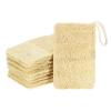 uxcell 10 Pcs Natural Loofah Kitchen Sponge, 4.3''x2.7'' Multipurpose Dish Sponges Reusable Non-Scratch Loofah Sponges with Rope for Kitchen, Bathroom Cleaning, Double Side, Natural view 1