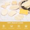 uxcell 10 Pcs Natural Loofah Kitchen Sponge, 4.3''x2.7'' Multipurpose Dish Sponges Reusable Non-Scratch Loofah Sponges with Rope for Kitchen, Bathroom Cleaning, Double Side, Natural view 4