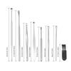 Yardwe Stainless Steel Earwax Removal Kit with Double-Headed Spiral Spring Picks Cleaning Brush and Storage Case Rotating Ear Cleaners for Safe Wax Removal and Massage view 2