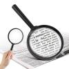 10X 30X Magnifier, Handheld Magnifying Glass for Reading, 84mm Shatterproof Lens, Soft Handle for Adults Close Work, Seniors Reading and Nature Exploration, Hobby Observation view 1