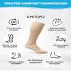 AMITOFO 6 Pairs Wide Calf Compression Socks 20-30mmHg for Men & Women, Plus Size Extra Support for Circulation, Swelling, Travel, Nurses, All Day Wear view 4