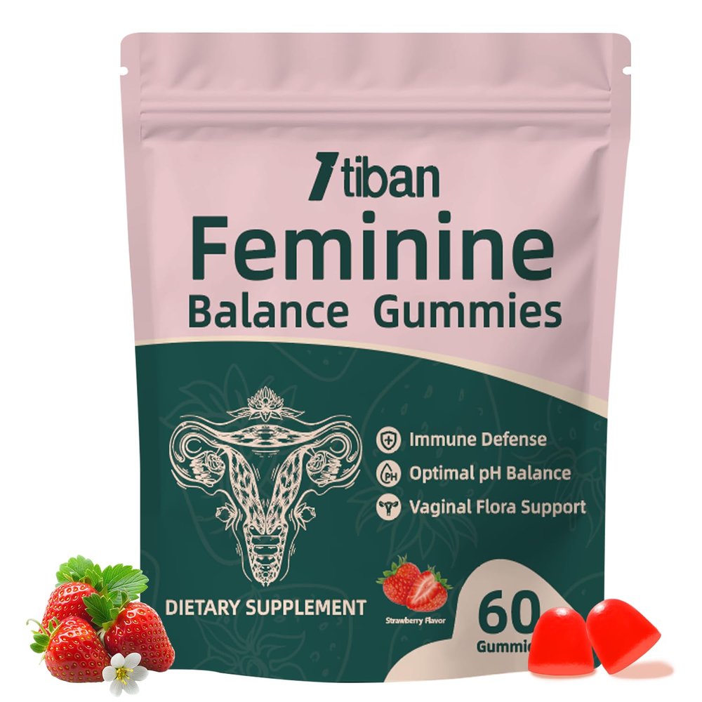 Itiban Probiotics for Women, pH Balance, Strawberry Flavor 60 Gummies