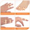 2 Rolls Athletic Tape for Fingers Toes Hands 0.6'' x 32.8 feet Finger Tape Sweat-Proof Sports Cotton Tapes for Rock Climbing Volleyball Tapes Football (Skin Color) view 3