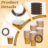50 Pcs Gold Shot Cups with Wristband for Party 2oz Plastic Shot Glasses Disposable Mini Shot Glasses Bulk with Wrist Coil 2oz Solo Cups for Festival Birthday Favor Wedding Halloween Party Supplies view 4