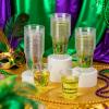 Mimorou 100 Pcs Mardi Gras Party Plastic Cup 12 oz Mardi Gras Fleur De Lis Jester Hats Beads Mask Feather Lobsters Thick Clear Cup Disposable Table Decorations Party Favor view 4
