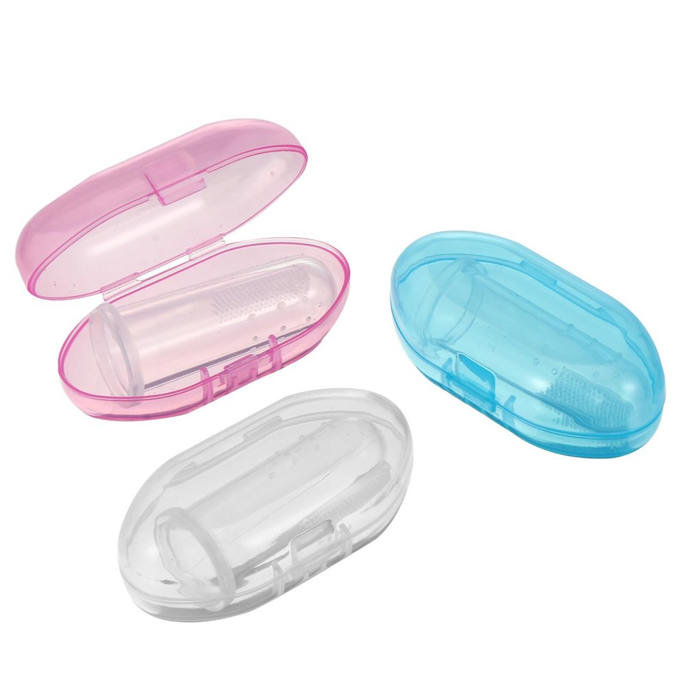 TOYANDONA 3pcs Silicone Finger Toothbrush for Oral Care Soft Ergonomic Oral Brush with Gentle Silicone Bristles Reusable Training Tool for Boys