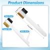 Sorcristy 2PCS Range Top Brush Cleaner, Deep Gas Stove Brass Wire Brushes, Multi-purpose Kitchen Cleaning Scrub Brush, 4-in-1 Scrub Brush with Nylon Bristles Cooktop Scraper view 2