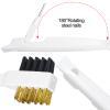 Sorcristy 2PCS Range Top Brush Cleaner, Deep Gas Stove Brass Wire Brushes, Multi-purpose Kitchen Cleaning Scrub Brush, 4-in-1 Scrub Brush with Nylon Bristles Cooktop Scraper view 4