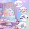 Glavatrix 34 Pcs Mermaid Cake Topper Under The Sea Cake Decorations With Mermaid Tail Seaweed Shells Starfish Ball Birthday Party Supplies for Baby Shower Birthday Gift view 3