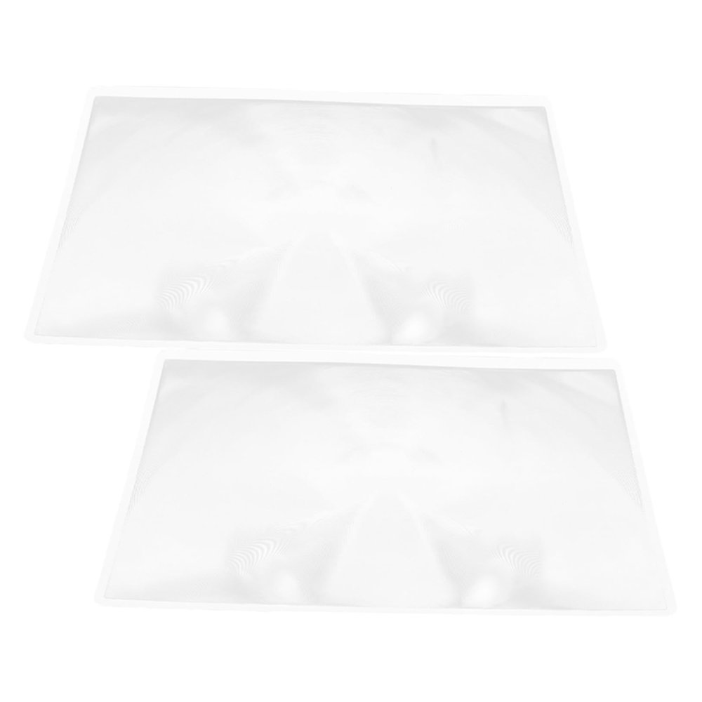 Didiseaon Large Page Magnifying Sheet for Seniors and Low Vision Users PVC Flat Magnifier for Reading Books Newspapers Documents with Clean Design