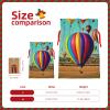 Svvcxzza Lavender Hot Air Balloon Print Christmas Gift Bags,Festive Holiday Gift Wrap Bags With Drawstring,Xmas Bags For Gifts view 4
