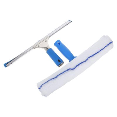 Ipetboom Handheld Window Squeegee Set with Microfiber Cloth for Home Use Glass and Mirror Cleaner for Bathroom Tile Walls Car Windows Efficient and Surface-Friendly Cleaning Tool