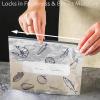 Reusable Aluminum Foil Sealable Storage Bags, Reusable Aluminum Foil Freshness Seal Bags, Freshness Seal Bags With Label And Zip Lock for Refrigerator, Keep Fresh Longer (10 pcs, Large) view 3