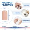 Gel Finger Cots Protectors, Silicone Covers, Bandages, Caps & Sleeves, Nude view 2