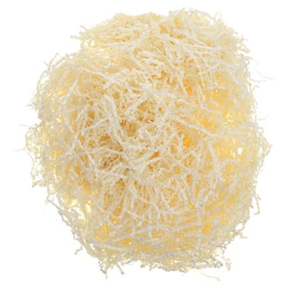 Abaodam Crinkle Cut Shredded Paper Box Filler for Packaging Decorative Basket and Tissue Paper Wrapping Milk White Each Lightweight and Eye-catching Filling for Special Occasions