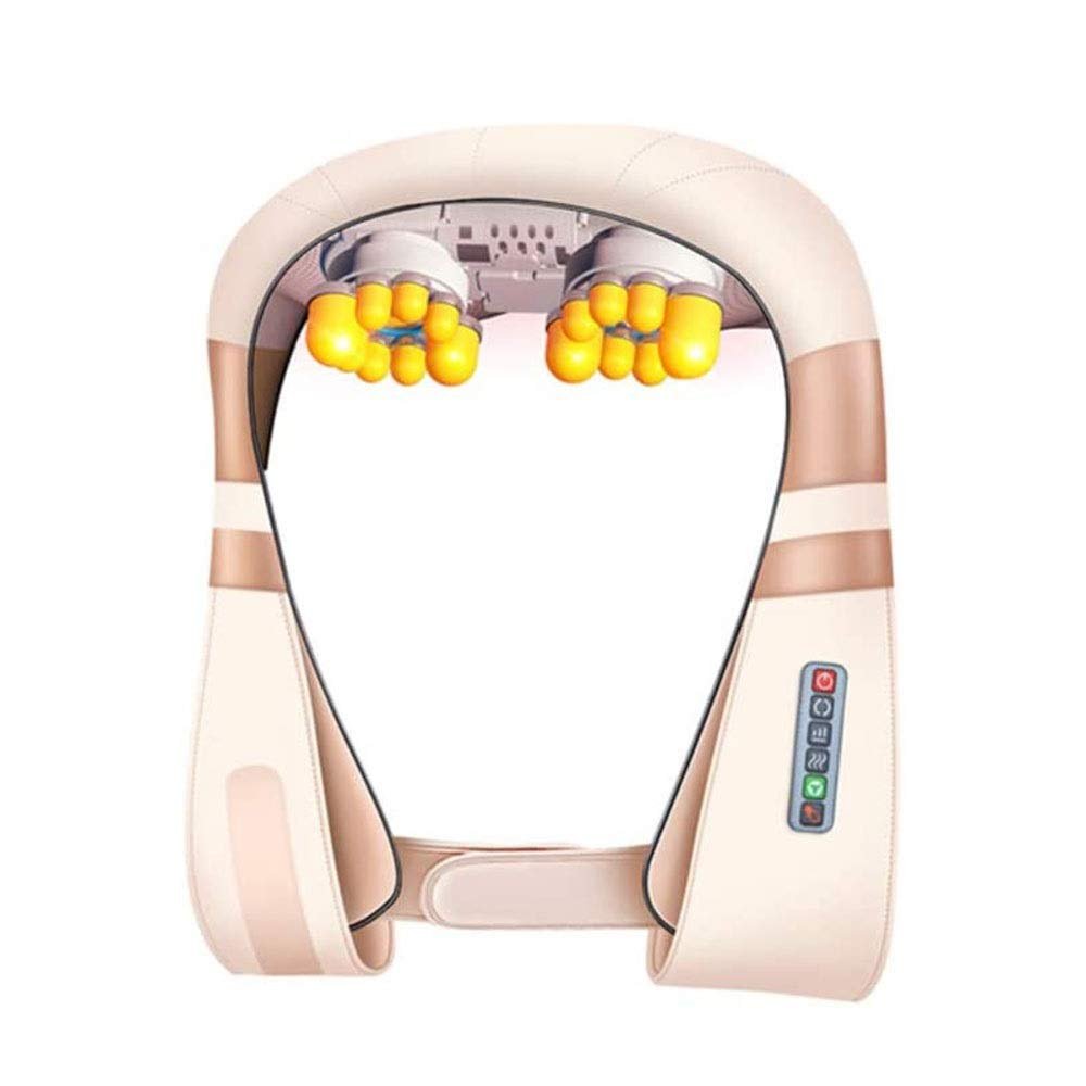 Back Massager, Neck with Heat, Electric Shoulder, Kneading Massage Pillow, Muscle Pain Relief, Home,Office,Car Use