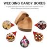 Mobestech Heart Shaped Kraft Paper Box DIY Candy Packaging Valentines Storage for Chocolates Treats and Small Items Multipurpose Decor Box for Mother's Day and Weddings view 3