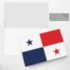 WZYCWB Flag of Panama Printed Pink Pearlescent Paper Holiday Card with Envelope. Suitable for birthday wishes wedding congratulations and condolences. view 3