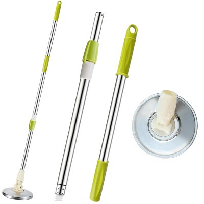 Letyvba Spin Mop Replacement Handle 360 Degree Spin Mop Pole Handle Replacement Rotating Telescopic Stick for Mop Head, Ideal for Home and Household Cleaning