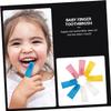 CATIEBYE 12Pcs Silicone Finger Toothbrush for Double-Sided Tooth Cleaner with Soft Bristles and Gum Massage Safe and Comfortable Oral Care for Boys view 2