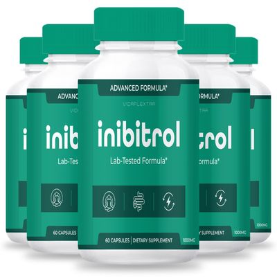 VIDAPLEXTRA Inibitrol - Inibitrol Capsules (5 Pack, 300 Capsules)