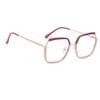 LARAKVEAKV Oversized Reading Glasses Full Rim Computer Reading Glasses Square Presbyopic Glasses Pink For Stylish Ladies, 1.0(Pink,3.0x) view 1