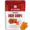 Get Cultured Sweet Chili Garlic Baked Rice Chips, Crispy and Crunchy Rice Chip Snack Gluten & Dairy Free, No Preservatives Healthy Snack Pack for Adults and Kids | 4.2 Oz Resealable Bag (1Pack) view 1