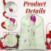 Aglebo Morning Glory Flowers Reusable Christmas Gift Bag Set with Drawstring 12" x 8" Xmas Treats Bags Funny Design for Party Birthday Xmas Presents Wrapping Bags (1 Pack) view 4