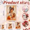 Aglebo Thanksgiving Turkey Pumpkin Reusable Christmas Gift Bag Set with Drawstring 21" x 16" Xmas Treats Bags Funny Design for Party Birthday Xmas Presents Wrapping Bags (1 Pack) view 2