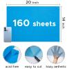 160 Sheets Blue Tissue Paper for Gift Bags, 20"x14" - Acid Free Wrapping Tissue Paper Bulk for Crafts Packaging Birthday Baby Shower Bachelorette Bridal Shower Father Day Blue Party Decorations view 2