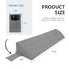 strusery Queen Bed Wedge Pillow for Headboard Gap Filler (0-6") High-Density Foam Between Mattress and Headboard Large Storage Pockets Washable Cover, Grey 59" x 10" x 6" view 2