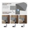 strusery Queen Bed Wedge Pillow for Headboard Gap Filler (0-6") High-Density Foam Between Mattress and Headboard Large Storage Pockets Washable Cover, Grey 59" x 10" x 6" view 3